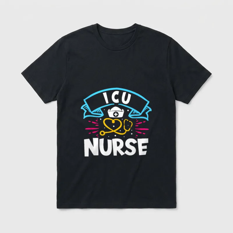 Clinic Nurse Caretaker Hospital Registered T-Shirt – Classic T-Shirt in Black