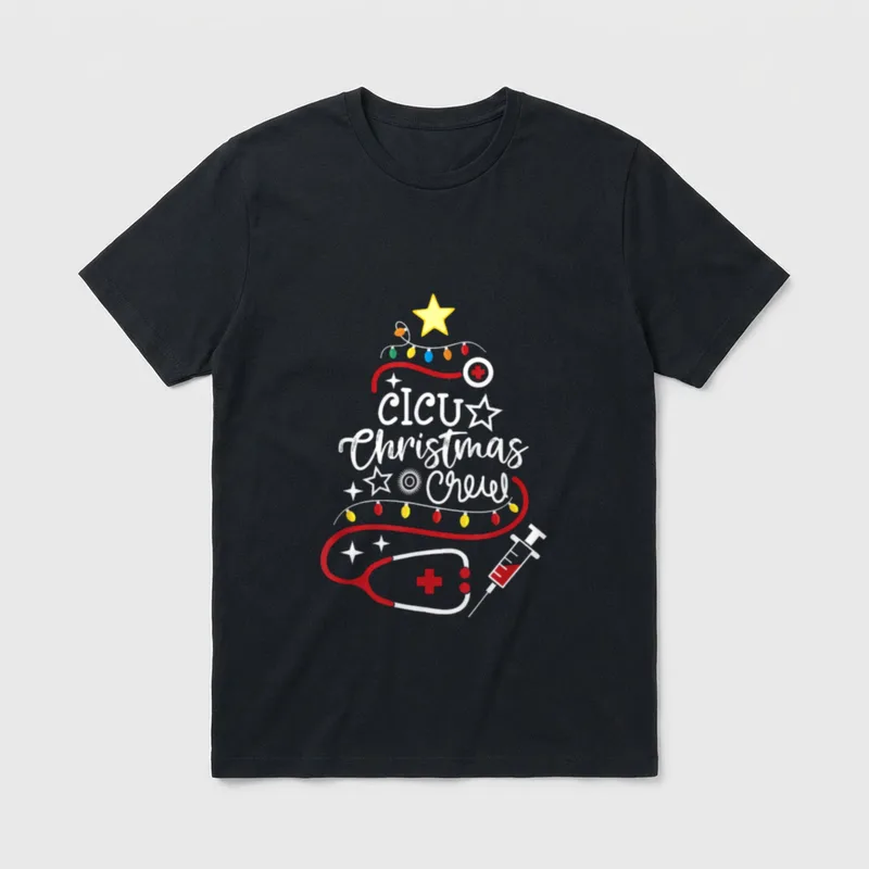 Cardiac ICU Nurse CCU Techs Secretary T-Shirt – Classic T-Shirt in Black