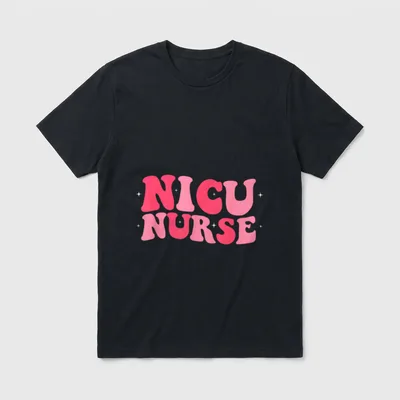 NICU Nurse ICU Groovy Nursing Intensive T-Shirt – Classic T-Shirt in Black