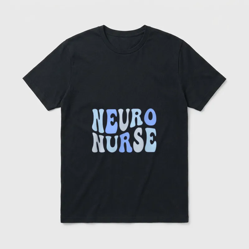 Groovy Neuro Trauma ICU Nurse Neurology T-Shirt – Classic T-Shirt in Black