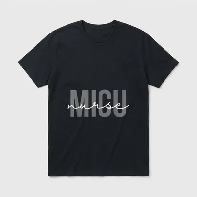 MICU Nurse Medical Intensive Care RN T-Shirt – Classic T-Shirt in Black