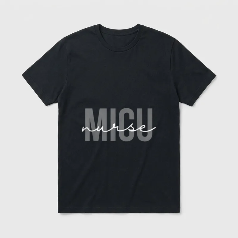 MICU Nurse Medical Intensive Care RN T-Shirt – Classic T-Shirt in Black