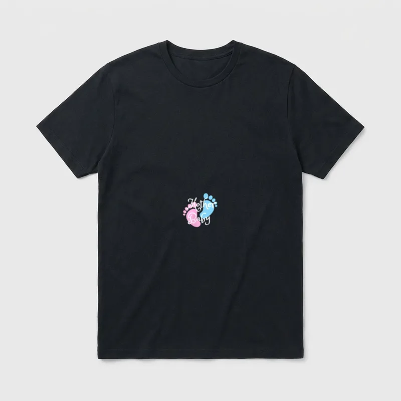 Stork Carrying Baby Postpartum Mother-Baby Nurses T-Shirt – Classic T-Shirt in Black