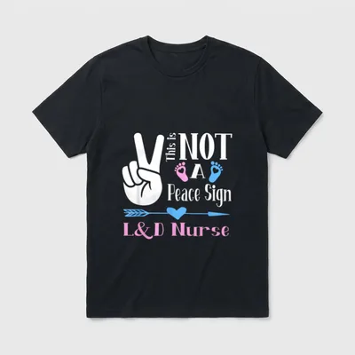 L D Nurse Birth Assistant Labor T-Shirt – Classic T-Shirt in Black