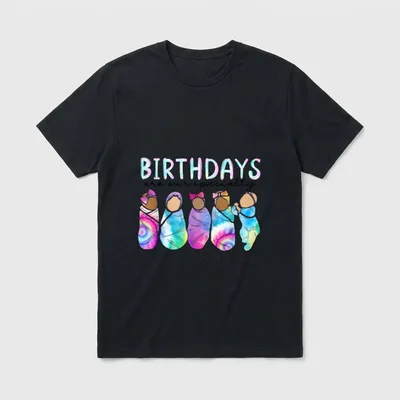 Summer Labor and Delivery Nurse Tie T-Shirt – BIRTHDAYS are our specialty LABOR & DELIVERY – Classic T-Shirt in Black