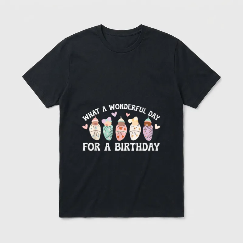 Birthday Mother Baby Nurse Postpartum T-Shirt – Classic T-Shirt in Black