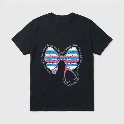 Coquette Bow Baby Blanket Mother Nurse T-Shirt – Classic T-Shirt in Black