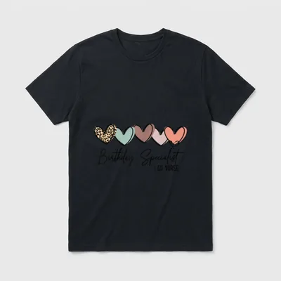 Birthday Specialist Labor and Delivery Nurse T-Shirt – Classic T-Shirt in Black