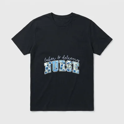 Labor and Delivery Nurse Spring Bow T-Shirt – Classic T-Shirt in Black