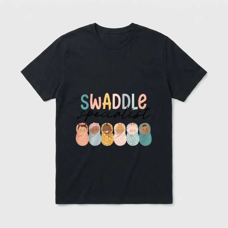 Swaddle Specialist Labor Delivery Nurse Nurse T-Shirt – Classic T-Shirt in Black