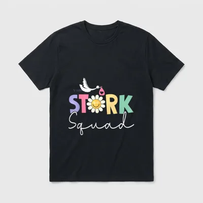 Stork Squad Labor and Delivery Nurse T-Shirt – Classic T-Shirt in Black