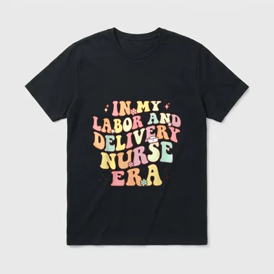 In My Labor and Delivery Retro T-Shirt – Classic T-Shirt in Black