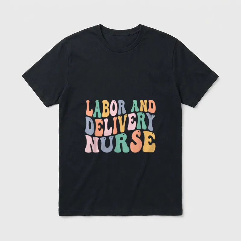 Midwives Labor and Delivery Nurse T-Shirt – Classic T-Shirt in Black