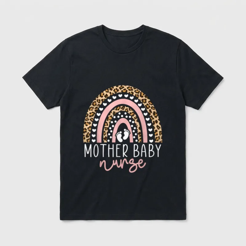 Mother Baby Nurse Postpartum T-Shirt – Classic T-Shirt in Black