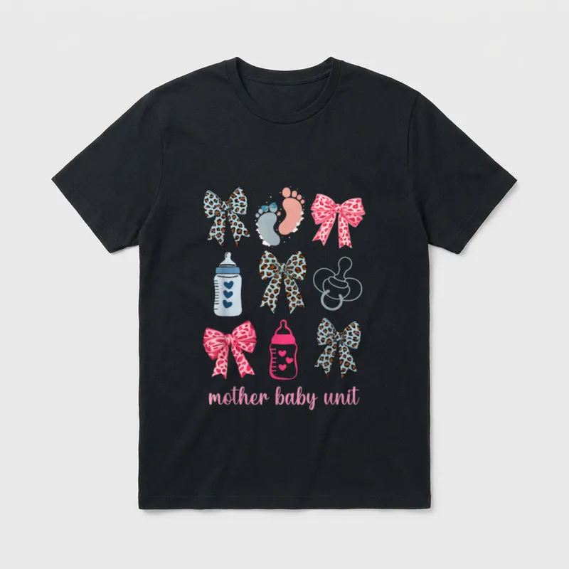 Mother Baby Unit MBU OB Nurse T-Shirt – Classic T-Shirt in Black