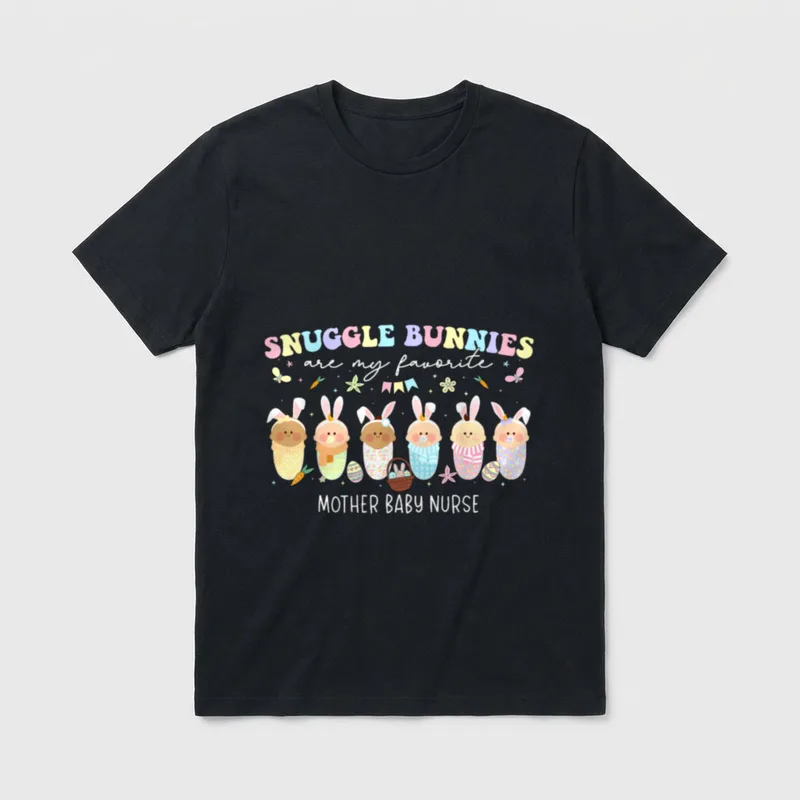 Favorite Easter Mother Baby Nurse T-Shirt – Classic T-Shirt in Black