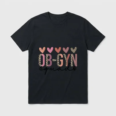 Ob-GYN Squad Obstetrician Gynecologist Nurse Tech T-Shirt – Classic T-Shirt in Black