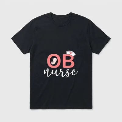 OB Nurse Obstetrics Outfit Registered T-Shirt – Classic T-Shirt in Black
