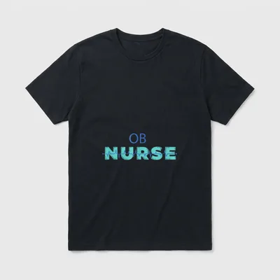OB Nurse Obstetrics Outfit Registered Pediatric T-Shirt – Classic T-Shirt in Black