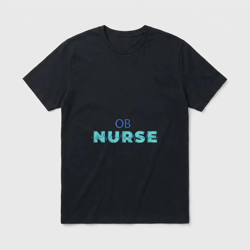 OB Nurse Obstetrics Outfit Registered Pediatric T-Shirt – Classic T-Shirt in Black