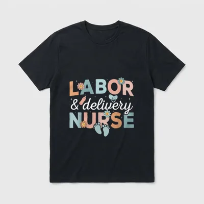 Labor and Delivery Nurse Medical T-Shirt – Classic T-Shirt in Black