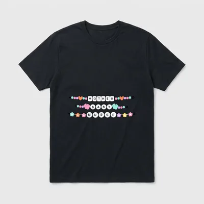 Friendship Bracelet MBU Mother Baby Nurse T-Shirt – Classic T-Shirt in Black