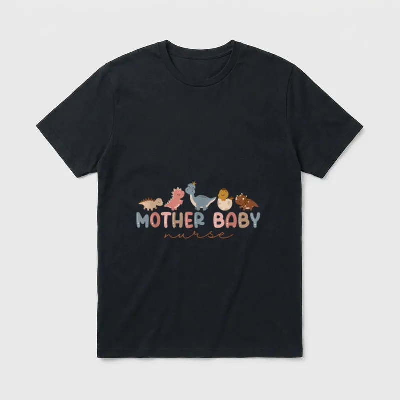 Groovy Mother Baby Nurse Postpartum Nursing T-Shirt – Classic T-Shirt in Black