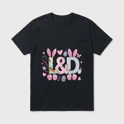 L D Labor and Delivery Easter T-Shirt – Classic T-Shirt in Black