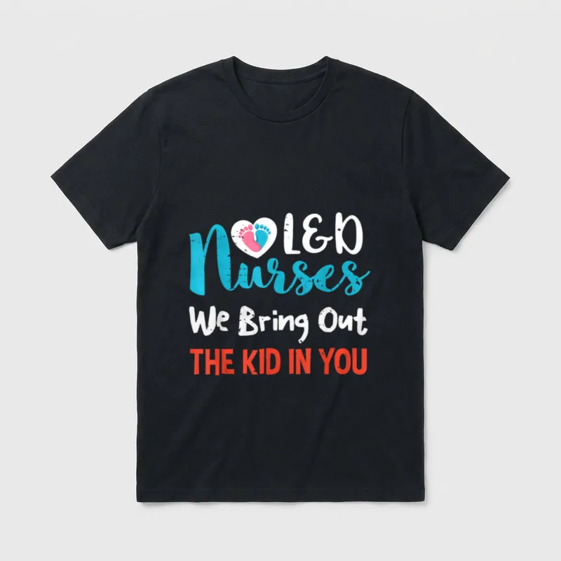 Labor and Delivery Nursing Cute LD T-Shirt – Classic T-Shirt in Black