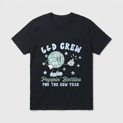 Labor and Delivery Poppin Bottles T-Shirt – Classic T-Shirt in Black