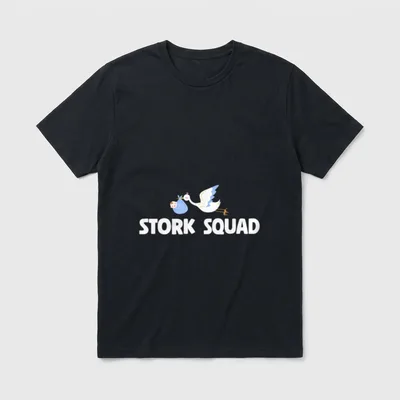 Stork Squad Labor and Delivery Appreciation T-Shirt – Classic T-Shirt in Black