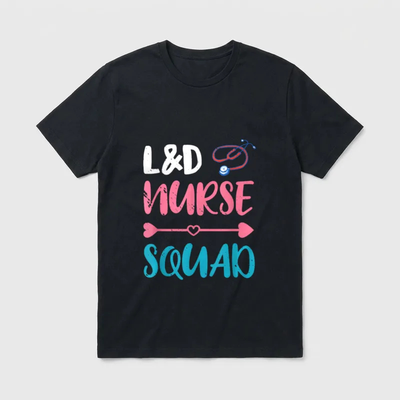 L D Nurse Squad Babiess Hospital T-Shirt – Classic T-Shirt in Black