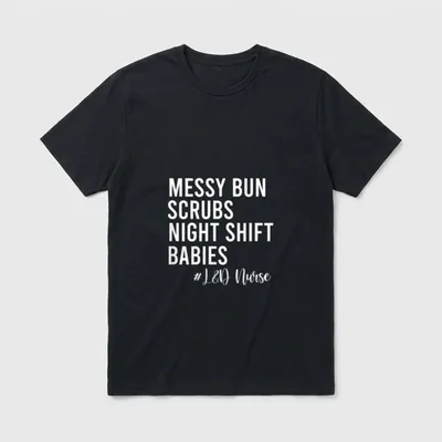Simple Labor and Delivery Nurse L T-Shirt – Classic T-Shirt in Black