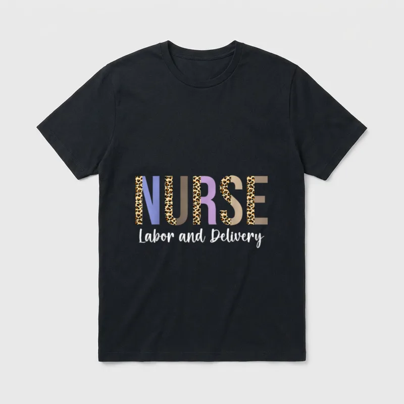 Nurse Labor and Delivery D T-Shirt – Classic T-Shirt in Black