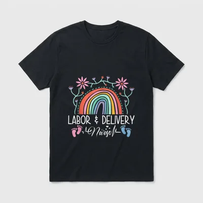 Labor and Delivery Nurse Reads T-Shirt – Classic T-Shirt in Black