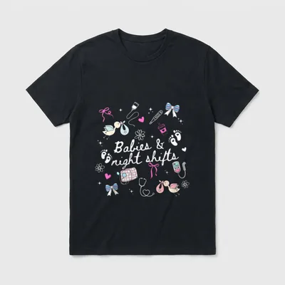 L D Labor and Delivery Babies T-Shirt – Classic T-Shirt in Black