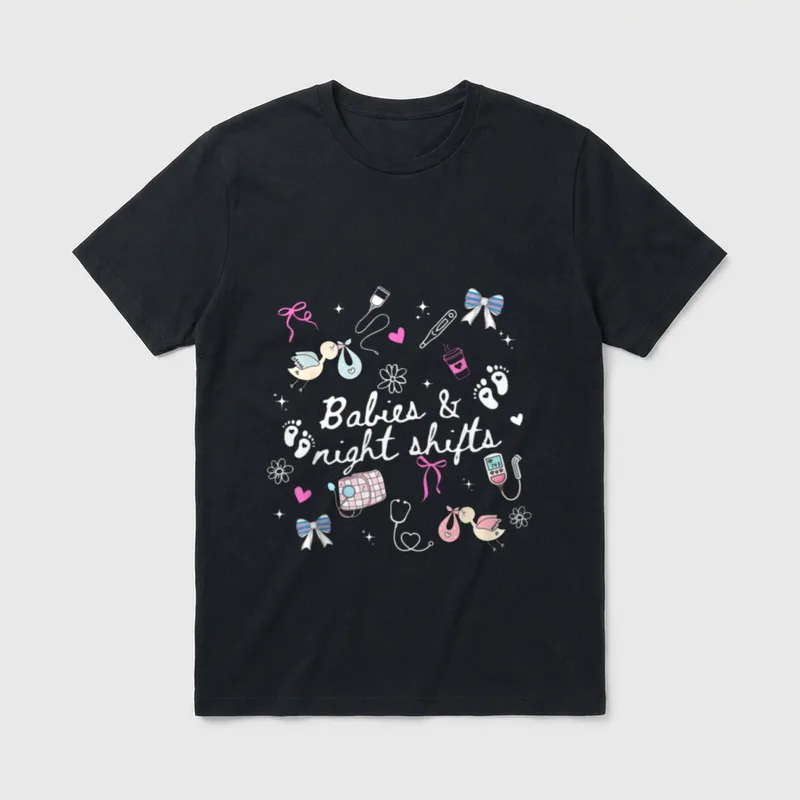 L D Labor and Delivery Babies T-Shirt – Classic T-Shirt in Black