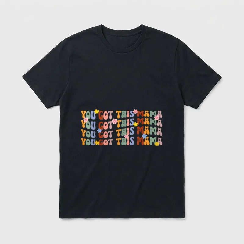 Mother Baby Nurse Postpartum Groovy Proud T-Shirt – Classic T-Shirt in Black