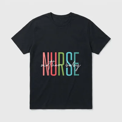 Mother Baby Nurse Postpartum Mom Unique T-Shirt – Classic T-Shirt in Black