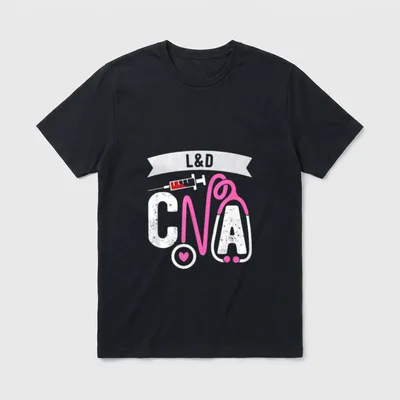 L D CNA Certified Nursing Assistant T-Shirt – Classic T-Shirt in Black