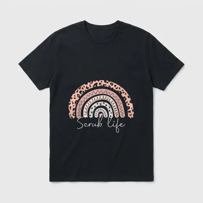 Scrub Life Nurse CMA CNA RN T-Shirt – Classic T-Shirt in Black
