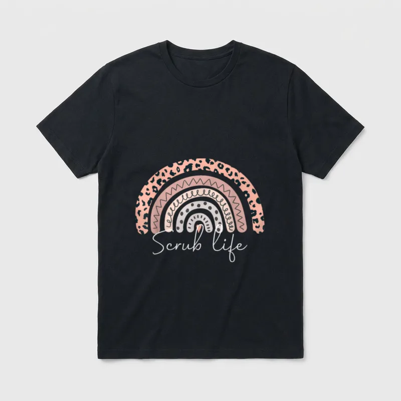 Scrub Life Nurse CMA CNA RN T-Shirt – Classic T-Shirt in Black