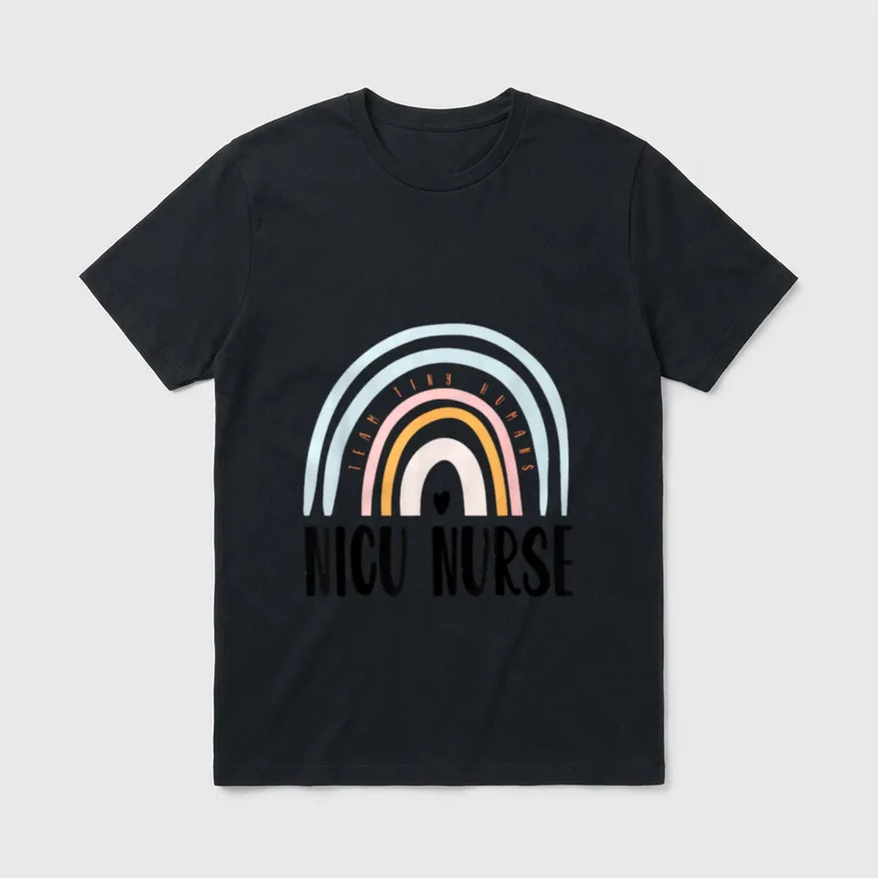 NICU Nurse ICU Neonatal Boho Team T-Shirt – Classic T-Shirt in Black