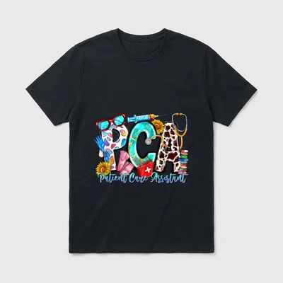 Patient Care Assistant Healthcare Nursing T-Shirt – Classic T-Shirt in Black