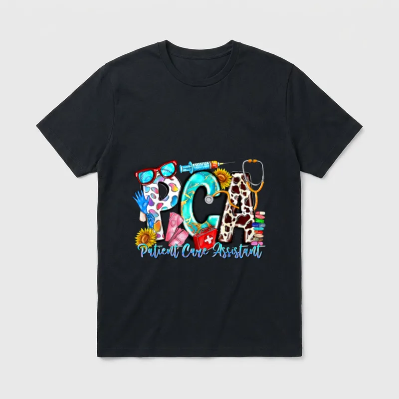 Patient Care Assistant Healthcare Nursing T-Shirt – Classic T-Shirt in Black
