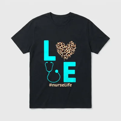 Nurse Life RN LPN CNA School T-Shirt – Classic T-Shirt in Black