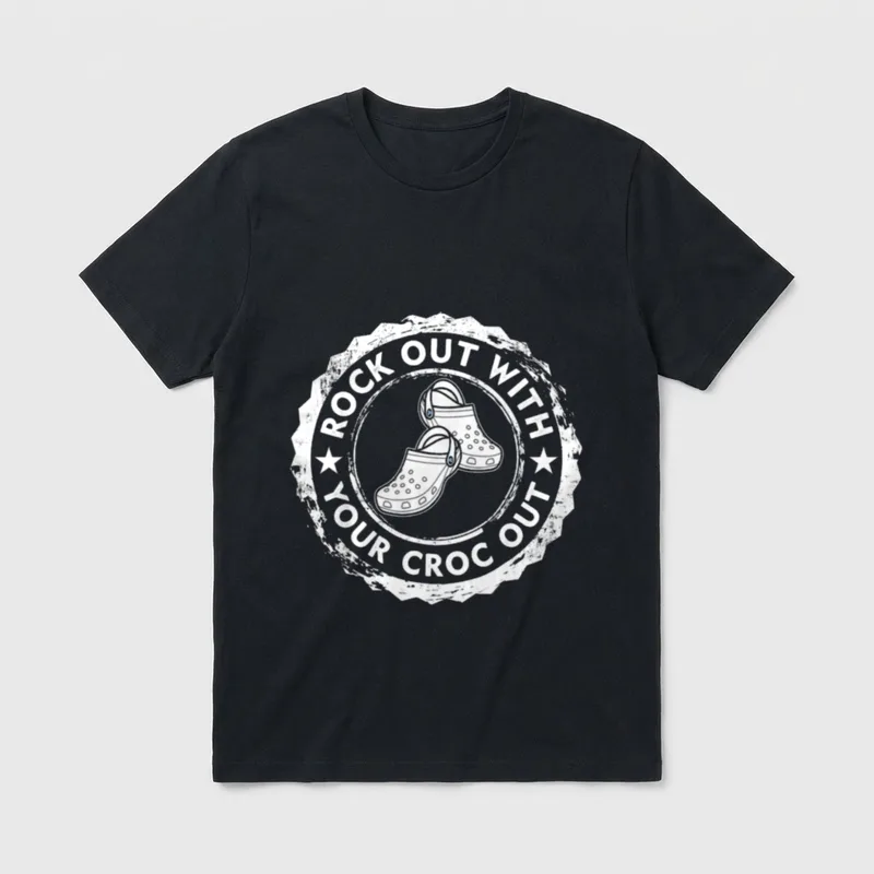 Rock Out with Your Croc Nurse T-Shirt – Classic T-Shirt in Black