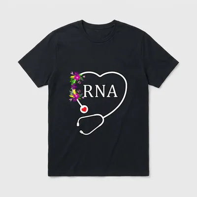 RNA Restorative Nurse Assistant Aide Floral T-Shirt – Classic T-Shirt in Black