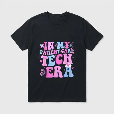 Patient Care Technician Era Pct Nurse T-Shirt – Classic T-Shirt in Black