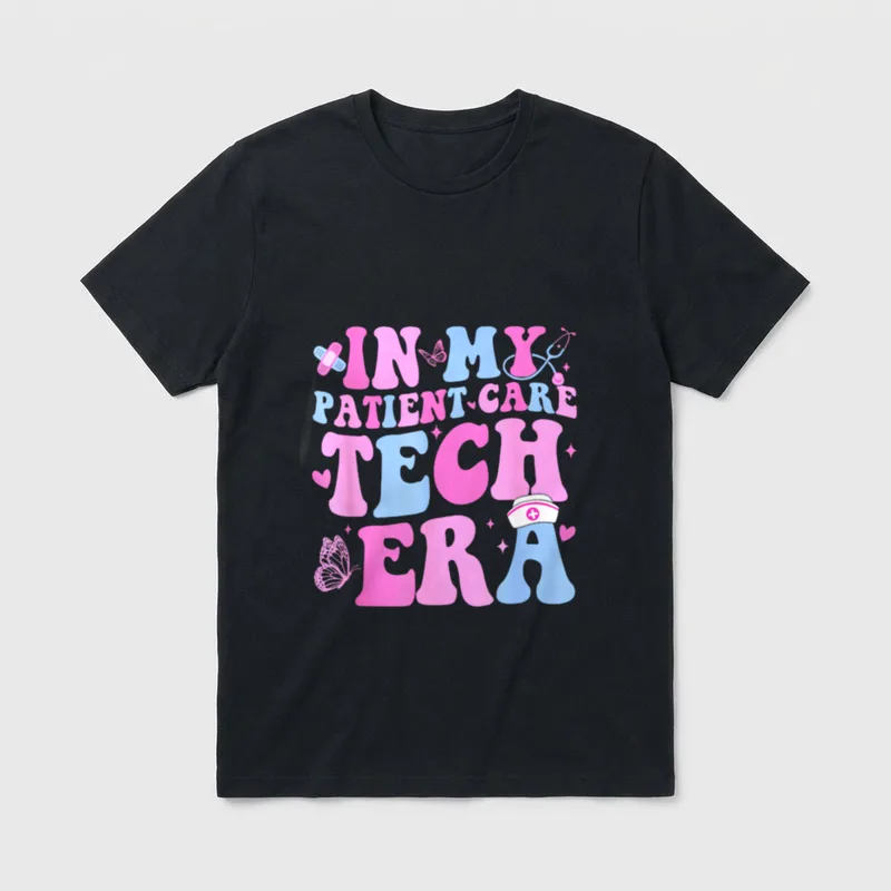 Patient Care Technician Era Pct Nurse T-Shirt – Classic T-Shirt in Black